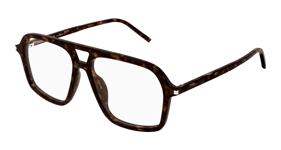 Occhiali da vista saint laurent sl 960 005 havana pilot/navigator femenino taglia 55mm - Vista principale