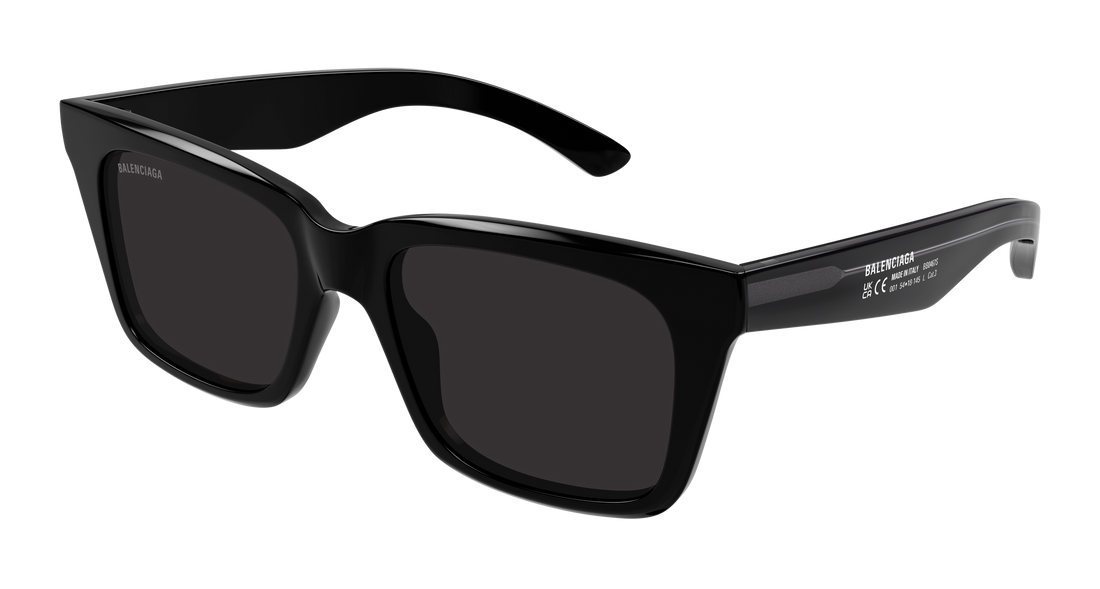 Lunettes de soleil balenciaga bb0467s 001 negro rectangular / squared masculino taille 54mm - Vue principale