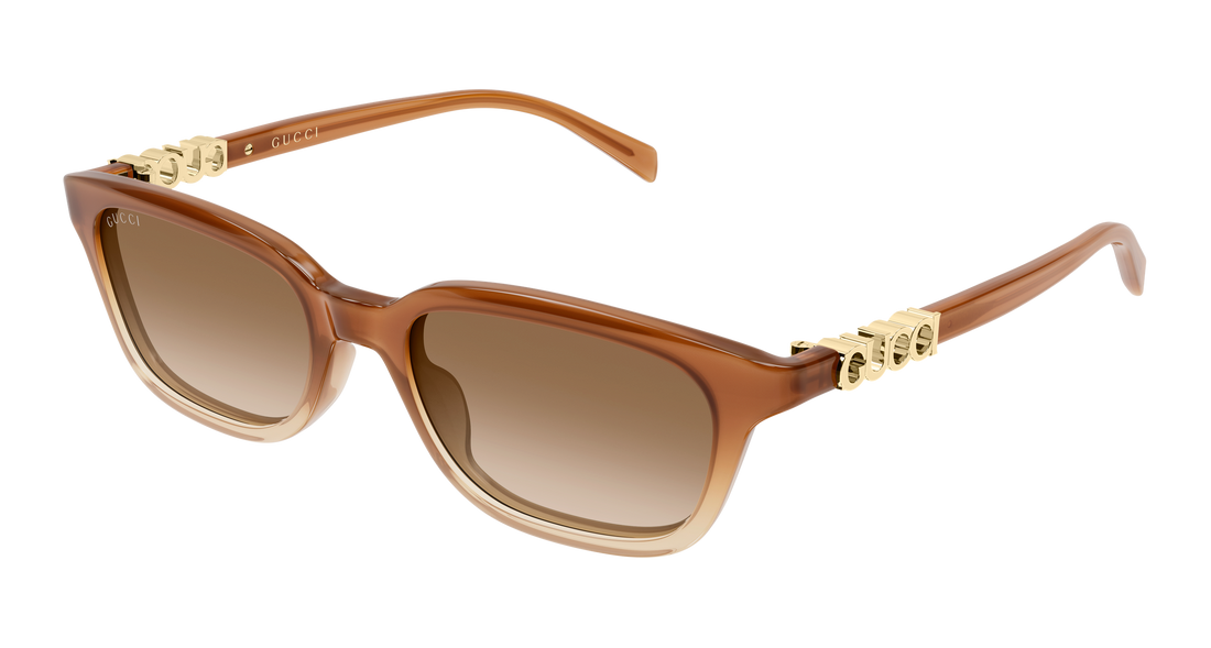 Solbriller gucci gg2208s 003 marron rectangular / squared femenino størrelse 53mm - Hovedvisning