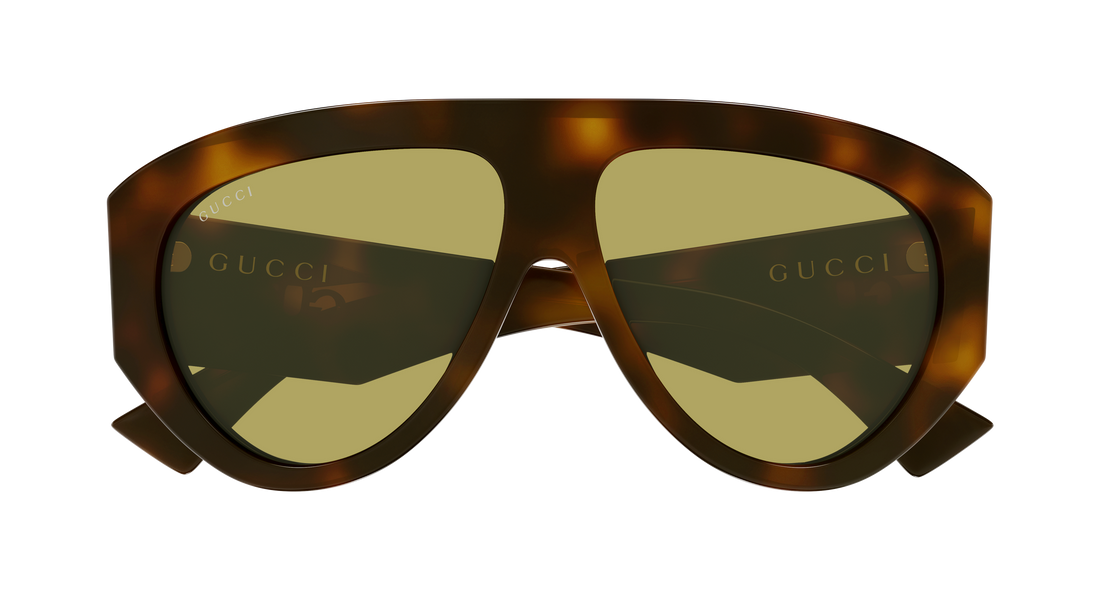 Sunglasses gucci gg2128s 002 havana pilot/navigator masculino size 58mm - Detailed view