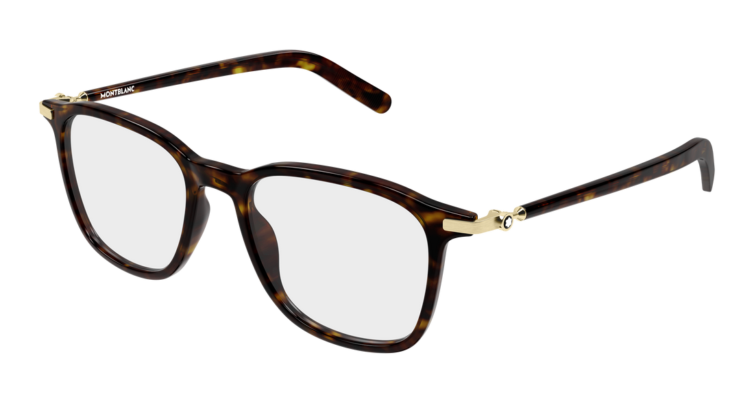 Occhiali da vista montblanc mb0499o 002 havana rectangular / squared masculino taglia 52mm - Vista principale
