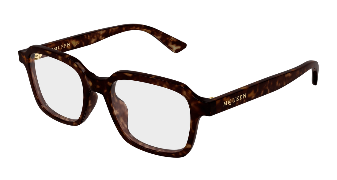 Gafas graduadas alexander mcqueen am0572o 002 havana rectangular / squared unisex talla 50mm - Vista principal