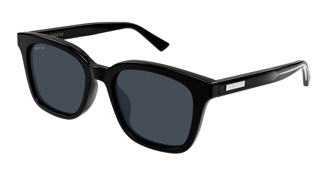 Óculos de sol gucci gg2251sa 001 negro rectangular / squared masculino tamanho 54mm - Vista principal