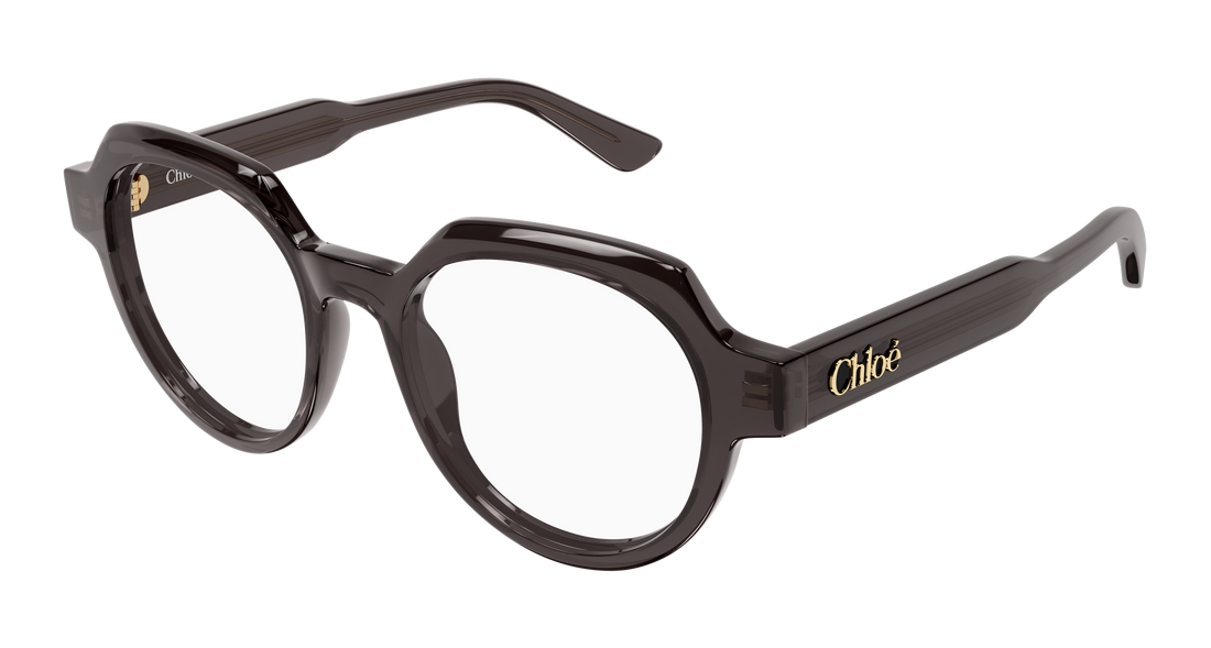 Dioptrijske naočale chloé ch0379o 001 gris geometrical/directional femenino veličina 51mm - Glavni prikaz