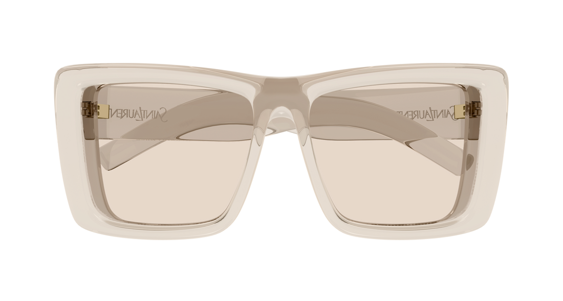 Óculos de sol saint laurent sl 900 howl 002 beige rectangular / squared femenino tamanho 61mm - Vista de detalhe