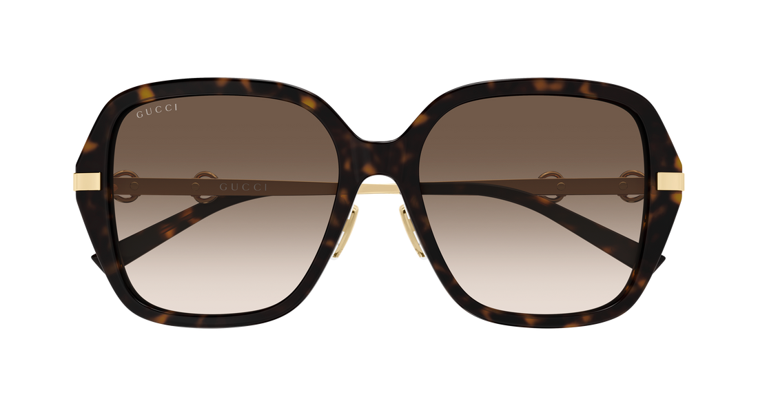 Óculos de sol gucci gg2055sa 002 havana rectangular / squared femenino tamanho 57mm - Vista de detalhe