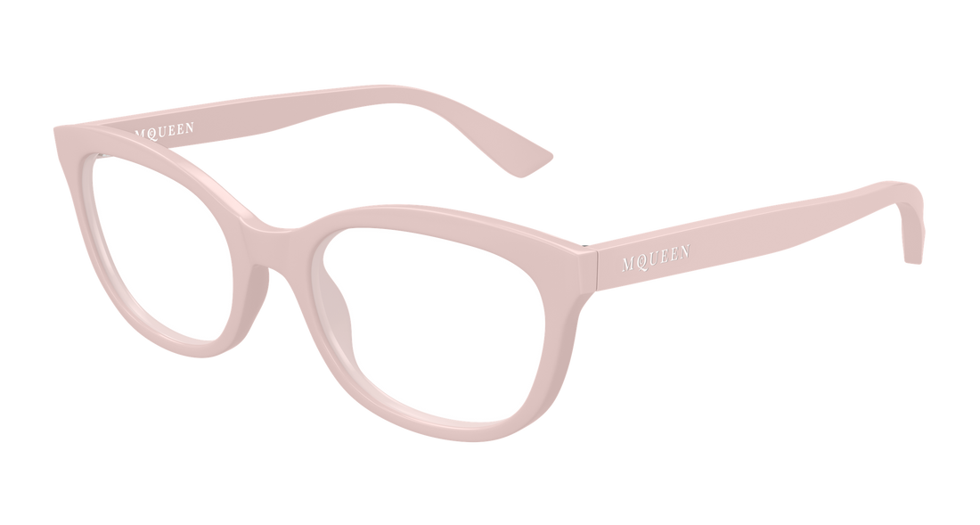 Brillen alexander mcqueen am0569o 003 rosa cat eye femenino größe 53mm - Hauptansicht
