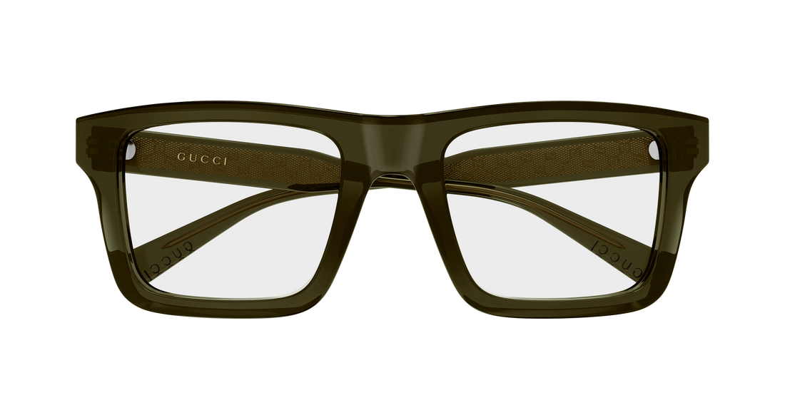 Brillen gucci gg2070o 003 verde rectangular / squared masculino größe 53mm - Detailansicht
