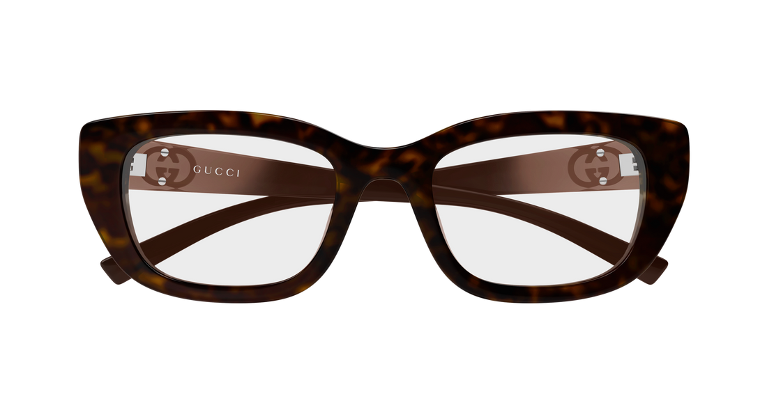 Brillen gucci gg2027o 002 havana cat eye femenino größe 52mm - Detailansicht