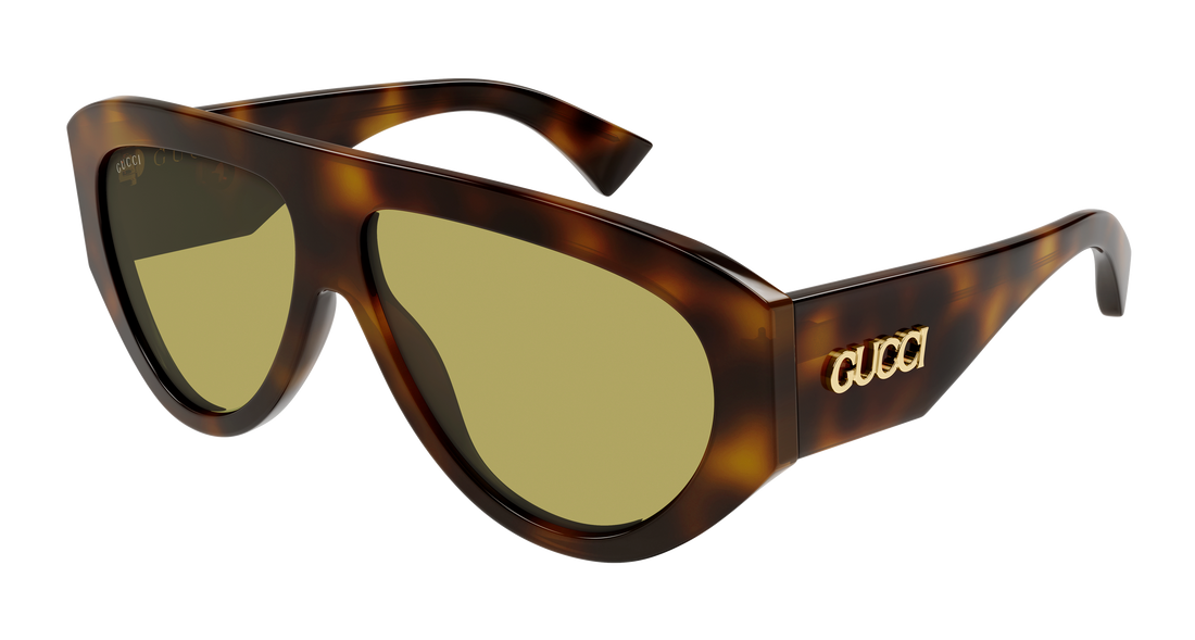 Sunglasses gucci gg2128s 002 havana pilot/navigator masculino size 58mm - Main view