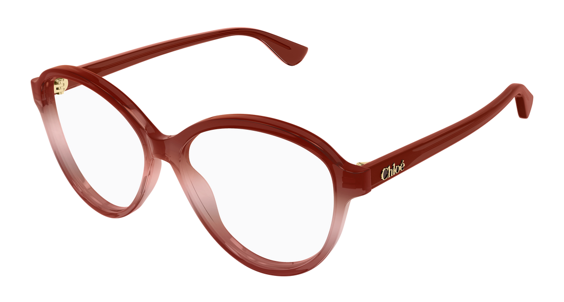 Óculos graduados chloé ch0392o 004 rojo round/oval/panthos femenino tamanho 57mm - Vista principal