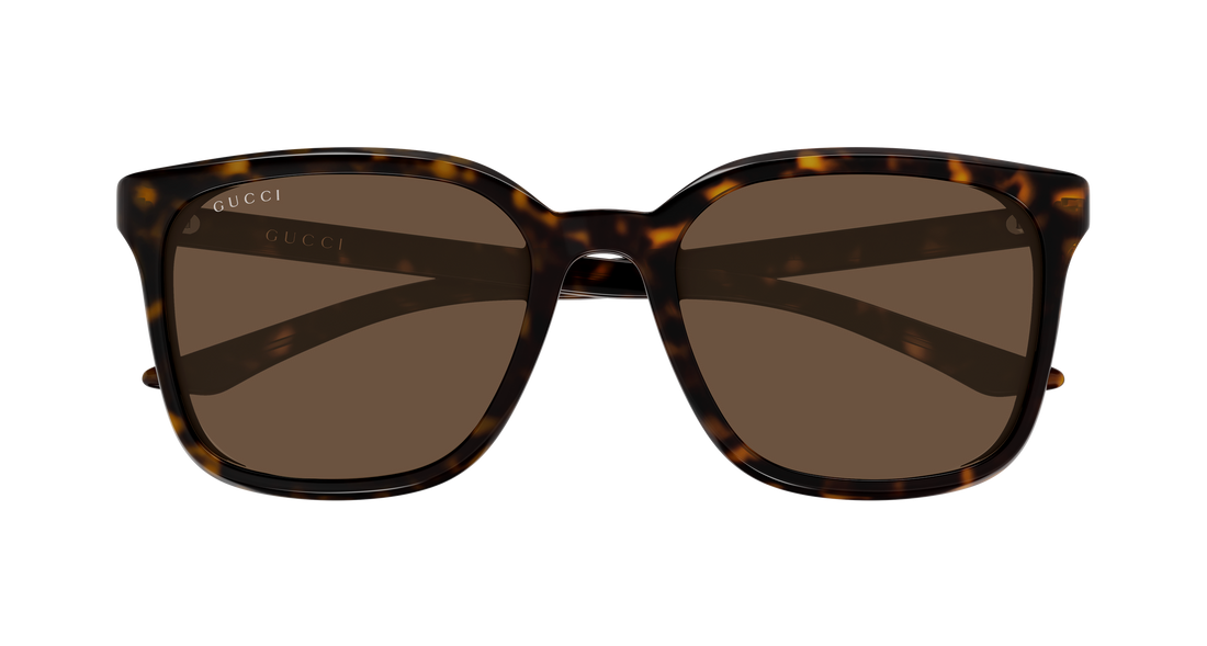 Occhiali da sole gucci gg2080sk 002 havana rectangular / squared masculino taglia 55mm - Vista dettagliata