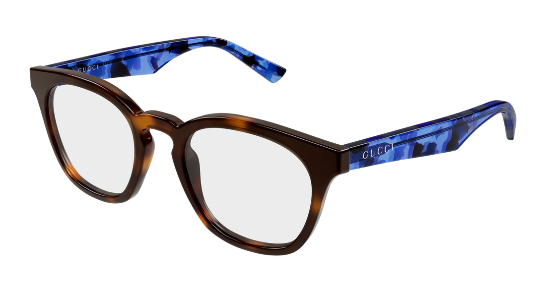 Brillen gucci gg2185o 003 havana round/oval/panthos masculino größe 50mm - Hauptansicht