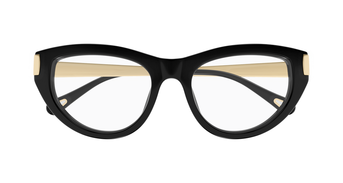 Occhiali da vista chloé ch0352o 001 negro cat eye femenino taglia 53mm - Vista dettagliata