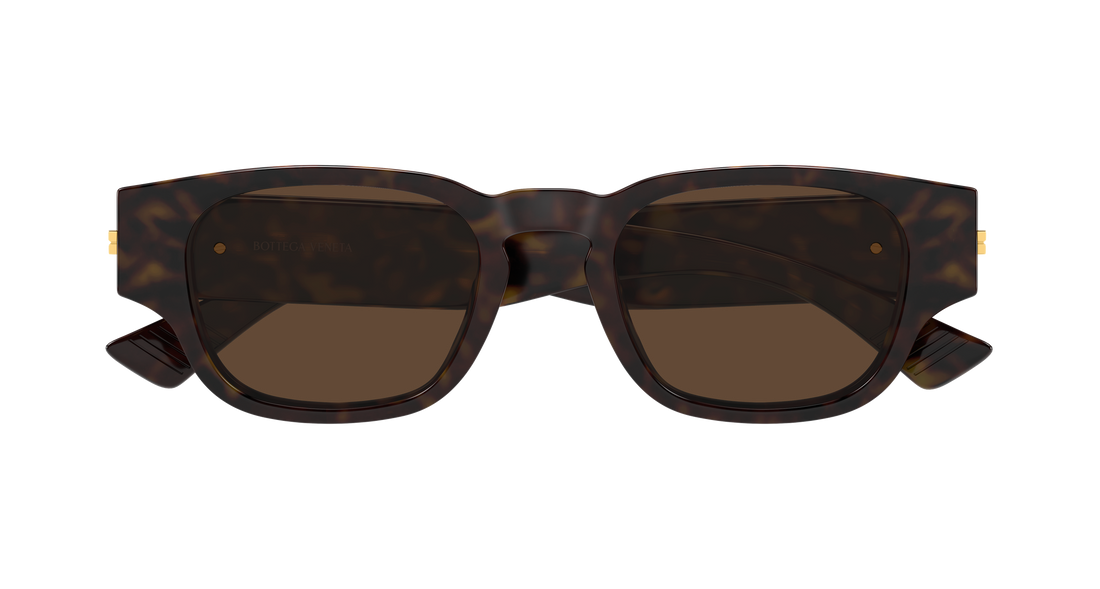 Lunettes de soleil bottega veneta bv1460s 002 havana round/oval/panthos masculino taille 51mm - Vue détaillée