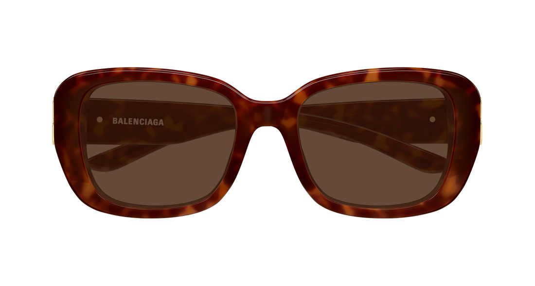 Óculos de sol balenciaga bb0508sk 002 havana rectangular / squared femenino tamanho 55mm - Vista de detalhe