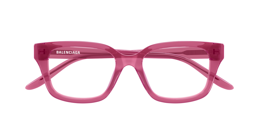 Lunettes de vue balenciaga bb0532o 010 rosa rectangular / squared femenino taille 54mm - Vue détaillée