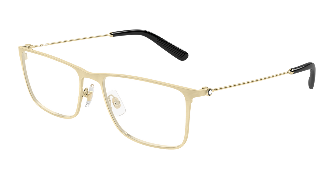 Óculos graduados montblanc mb0464o 004 dorado rectangular / squared masculino tamanho 54mm - Vista principal