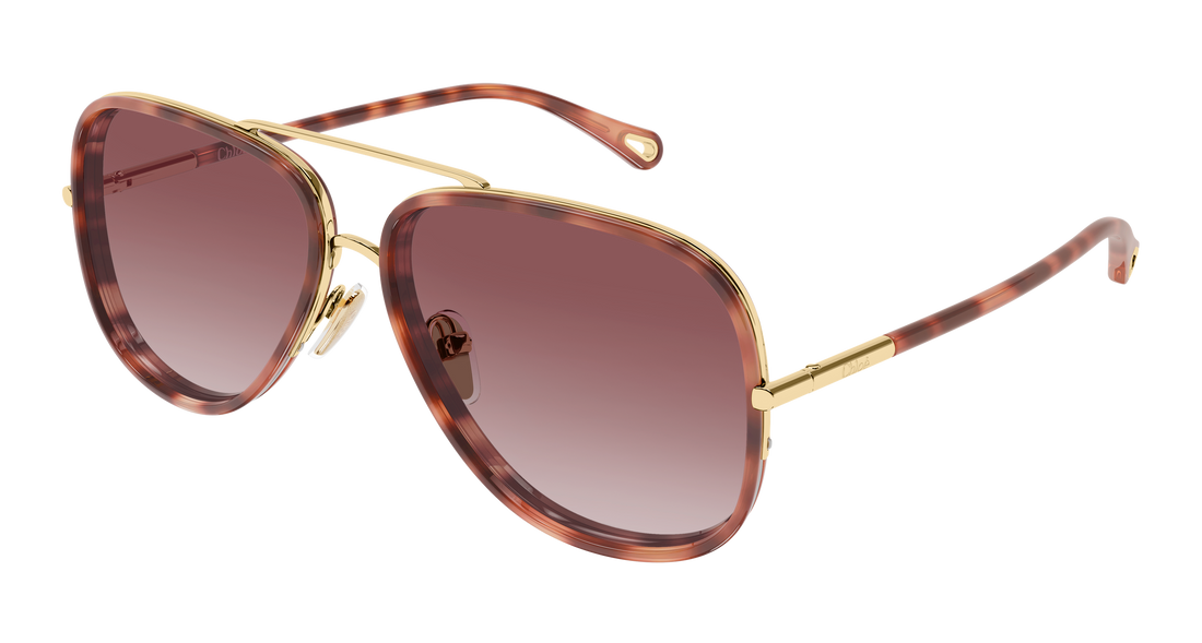 Okulary przeciwsłoneczne chloé ch0382s 004 dorado pilot/navigator femenino rozmiar 60mm - Widok główny