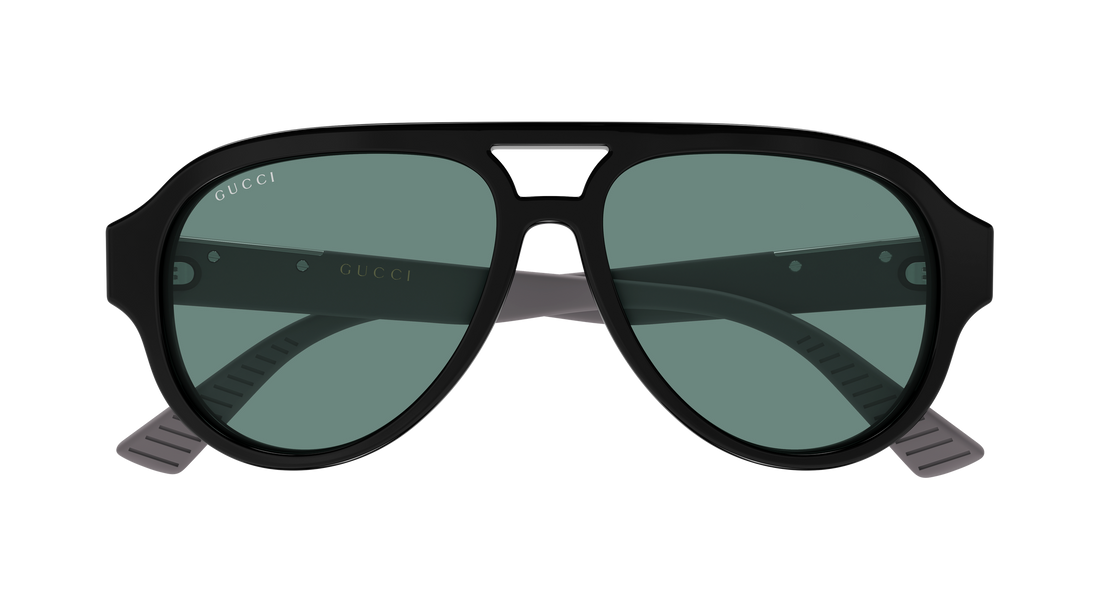 Occhiali da sole gucci gg2088s 002 negro pilot/navigator masculino taglia 55mm - Vista dettagliata