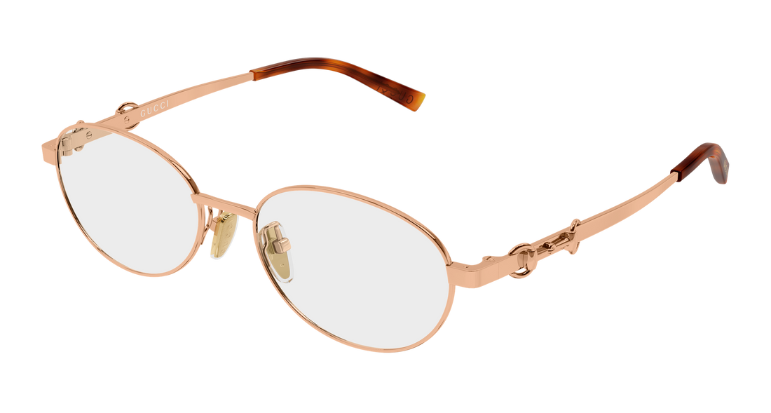 Glasögon gucci gg2221ok 003 dorado round/oval/panthos femenino storlek 53mm - Huvudvy