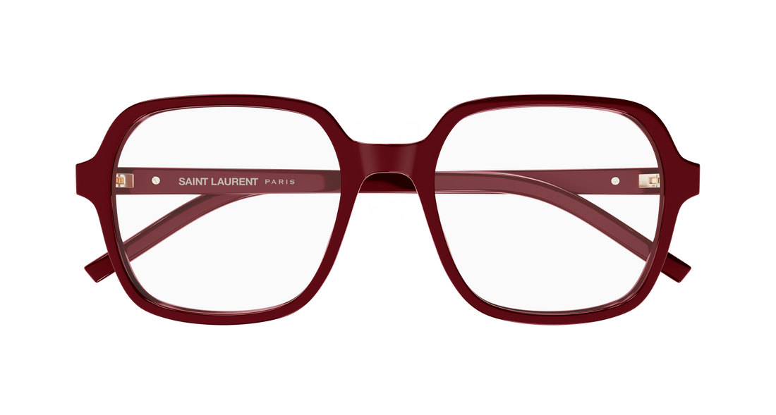 Briller saint laurent sl m190 005 rojo rectangular / squared femenino størrelse 54mm - Detaljeret visning