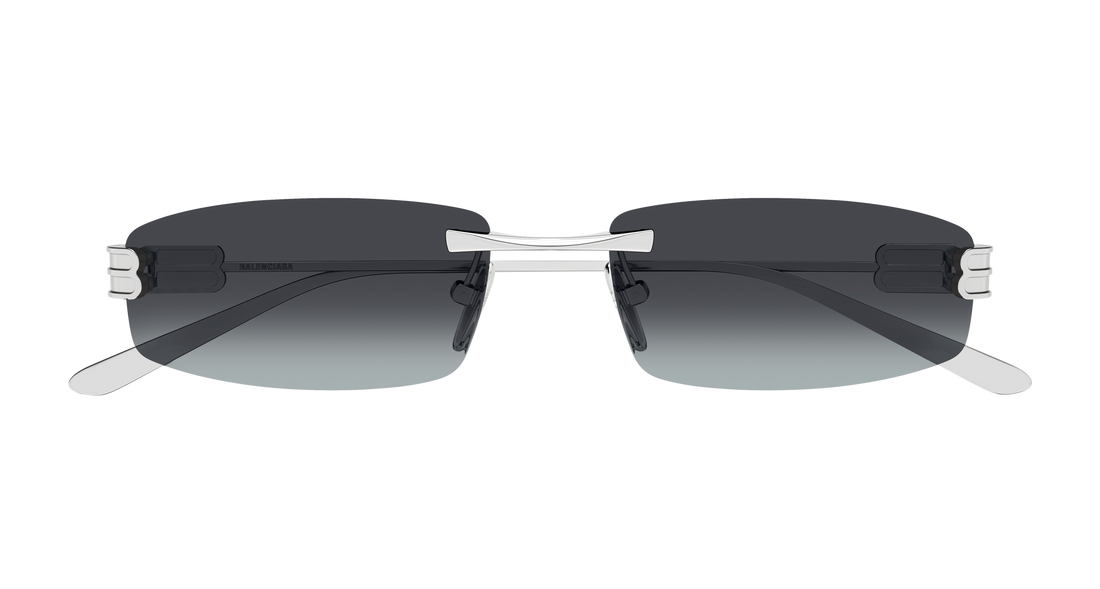 Sunglasses balenciaga bb0488s 002 plateado rectangular / squared masculino size 57mm - Detailed view