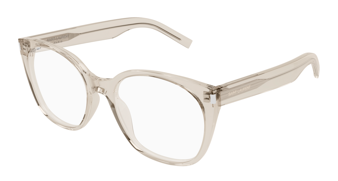 Brillen saint laurent sl 897 004 beige cat eye femenino größe 55mm - Hauptansicht