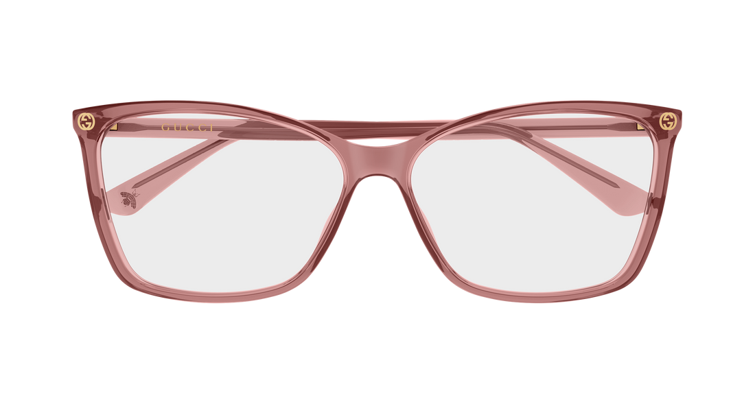 Occhiali da vista gucci gg0025o 023 rosa cat eye femenino taglia 58mm - Vista dettagliata