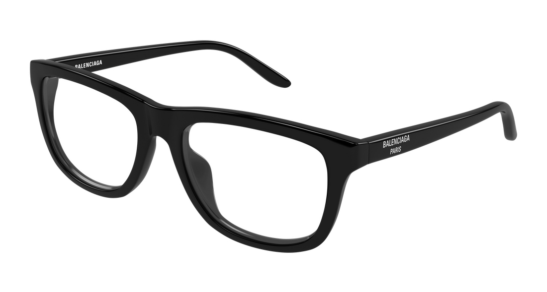 Lunettes de vue balenciaga bb0531o 007 negro rectangular / squared masculino taille 57mm - Vue principale