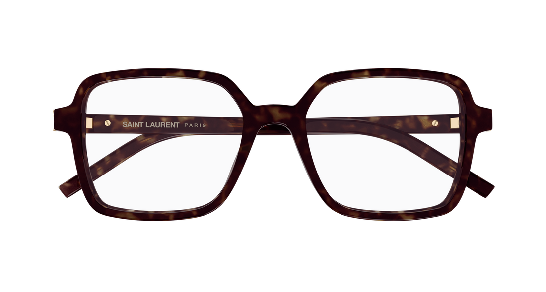Briller saint laurent sl m139 012 havana rectangular / squared femenino størrelse 56mm - Detaljeret visning