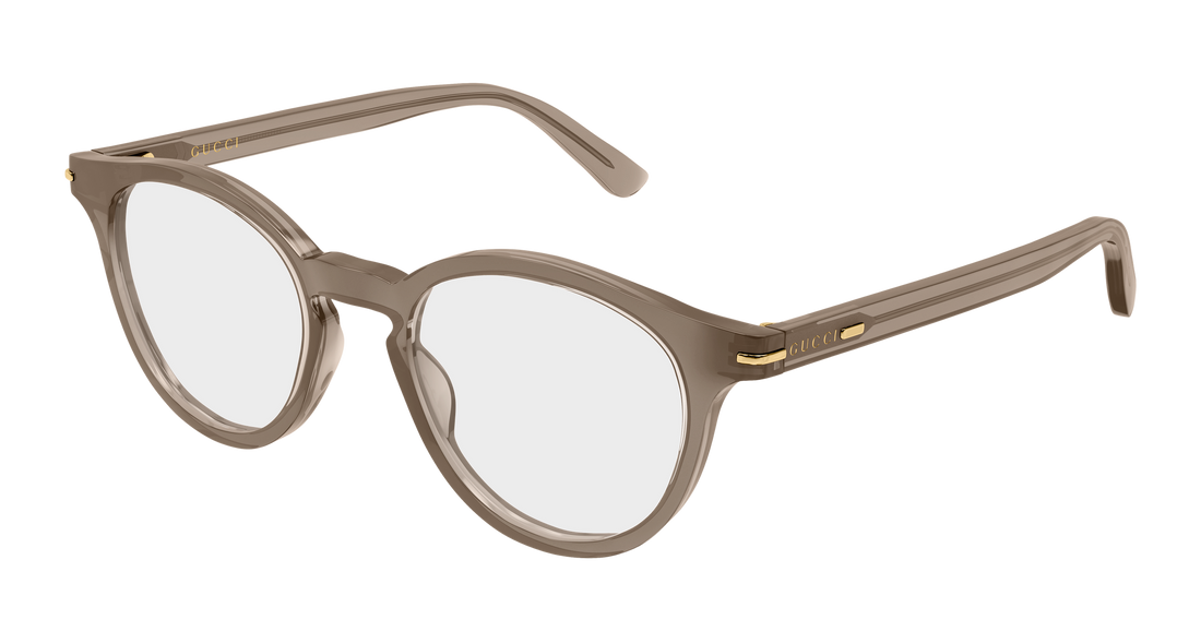 Brillen gucci gg1727o 005 marron round/oval/panthos masculino größe 48mm - Hauptansicht