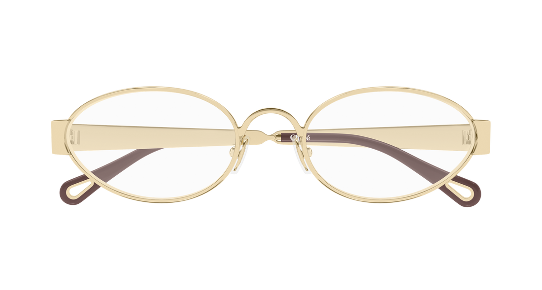 Occhiali da vista chloé ch0355o 002 dorado round/oval/panthos femenino taglia 54mm - Vista dettagliata