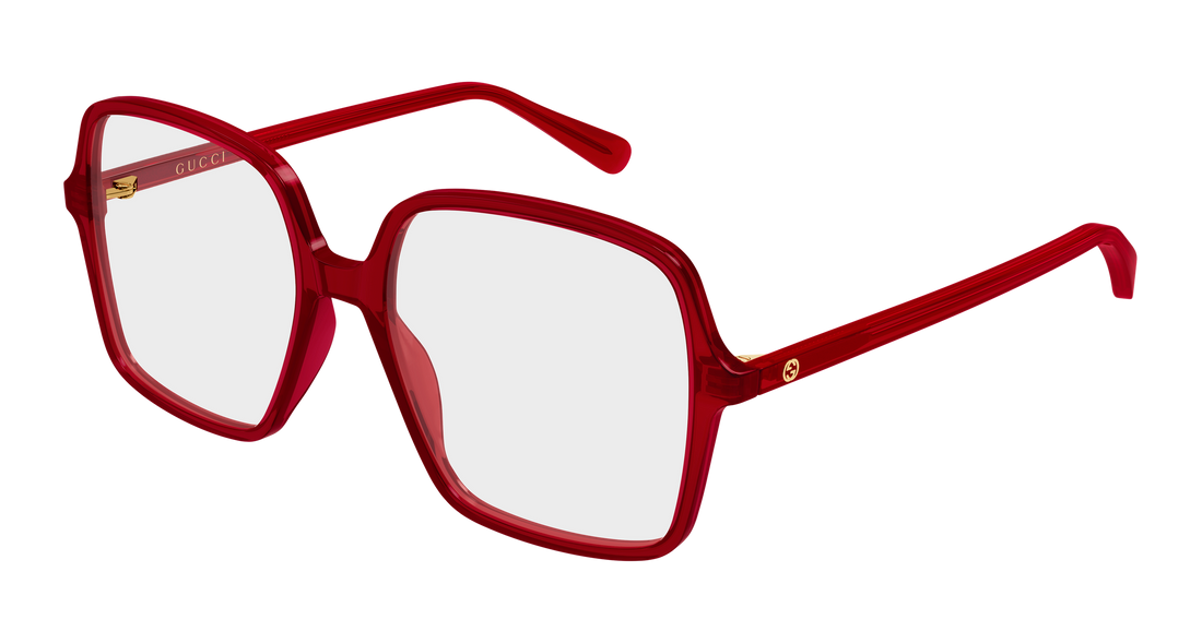 Occhiali da vista gucci gg1003o 011 rojo rectangular / squared femenino taglia 53mm - Vista principale