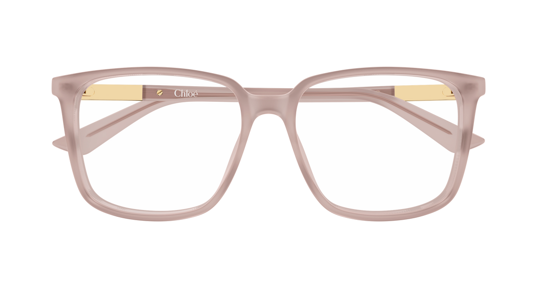Lunettes de vue chloé ch0369o 004 beige rectangular / squared femenino taille 55mm - Vue détaillée