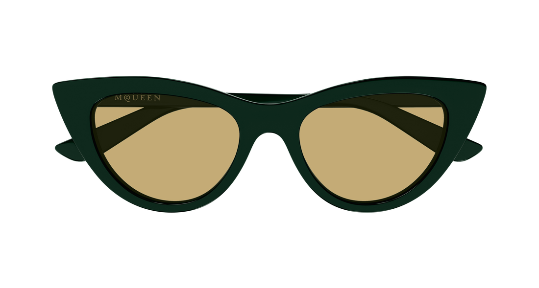 Occhiali da sole alexander mcqueen am0577s 004 verde cat eye femenino taglia 53mm - Vista dettagliata