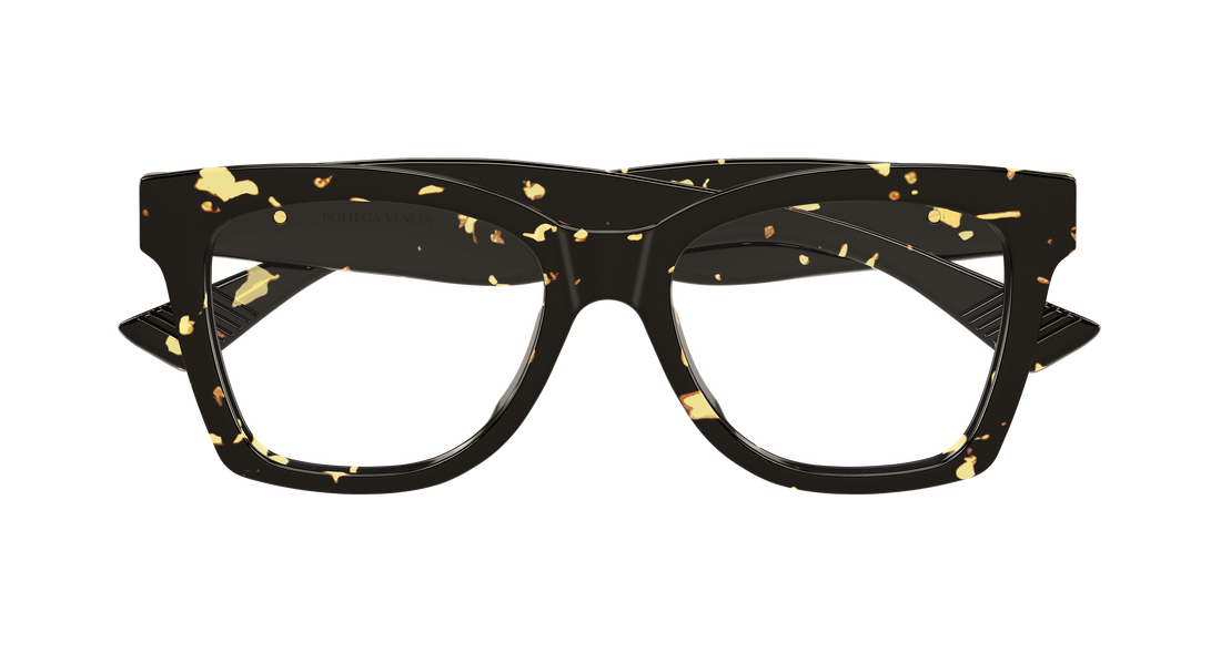 Óculos graduados bottega veneta bv1459o 002 havana butterfly femenino tamanho 52mm - Vista de detalhe