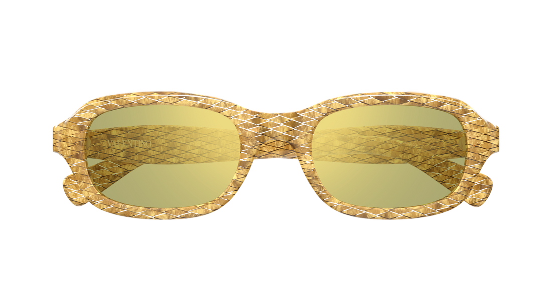 Occhiali da sole valentino vg0010s 003 dorado rectangular / squared femenino taglia 51mm - Vista dettagliata