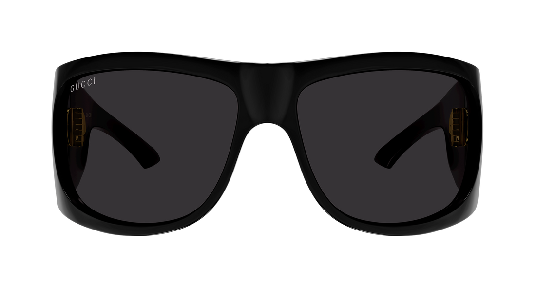 Óculos de sol gucci gg2170s 001 negro geometrical/directional femenino tamanho 66mm - Vista de detalhe
