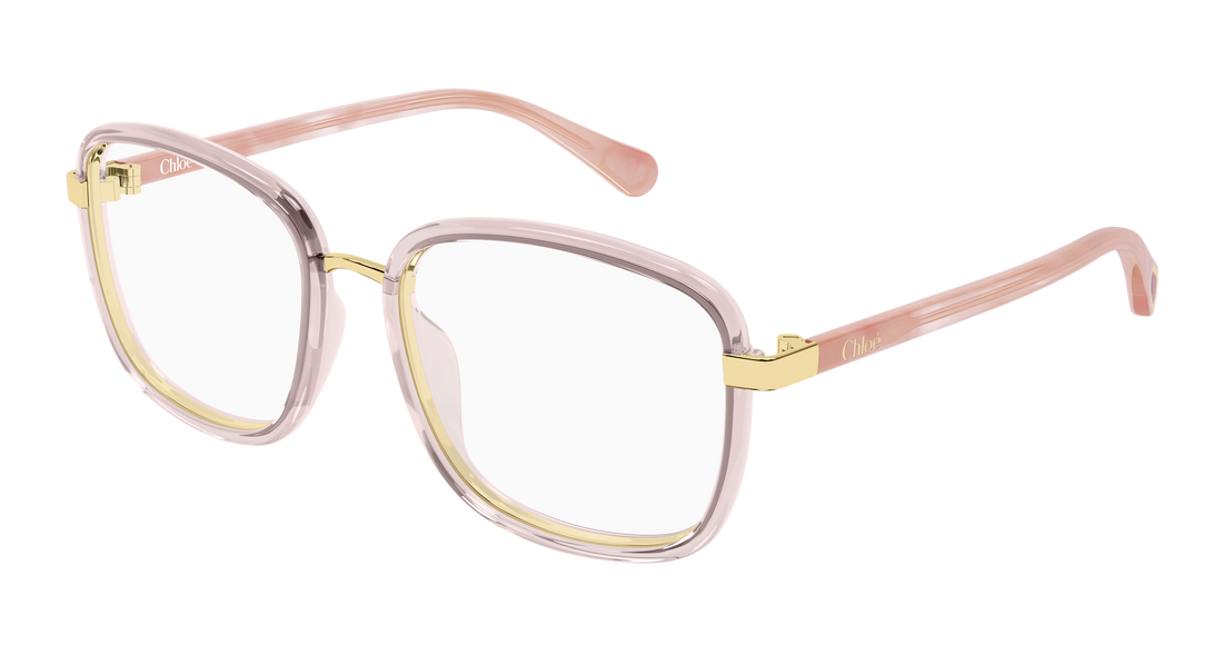 Briller chloé cc0025o 006 rosa rectangular / squared infantil størrelse 49mm - Hovedvisning