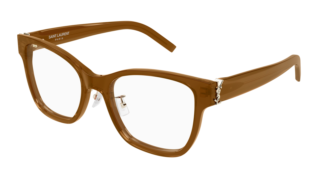 Brillen saint laurent sl m158/f 005 marron cat eye femenino größe 54mm - Hauptansicht