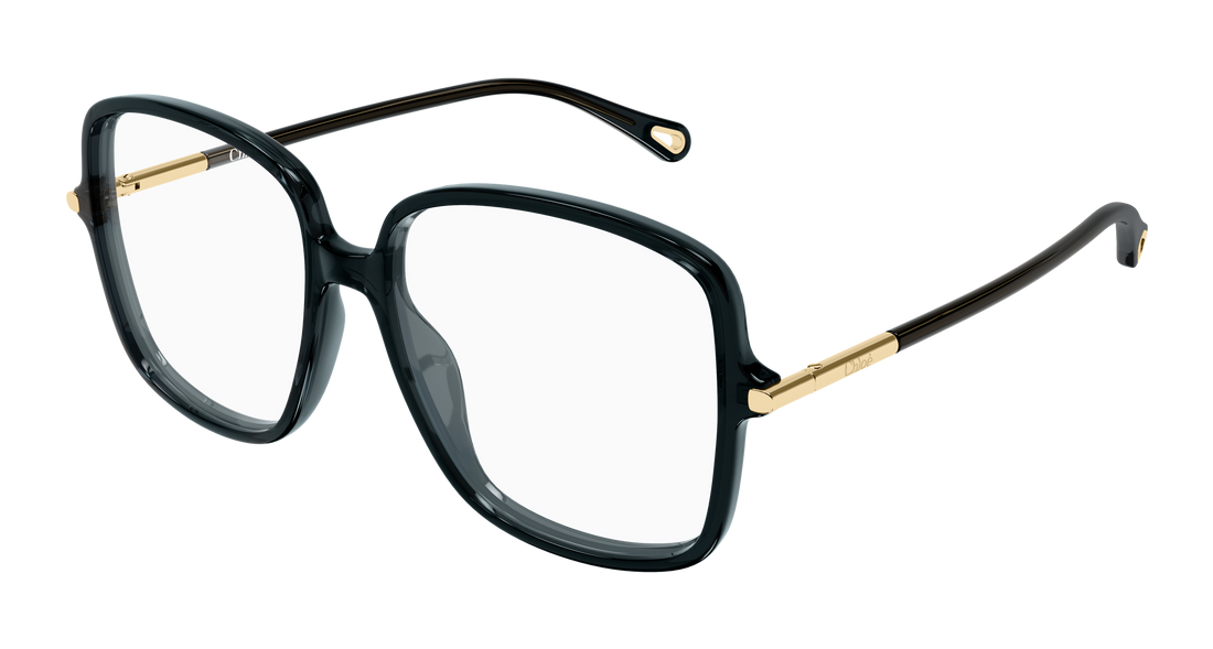 Óculos graduados chloé ch0399o 001 gris rectangular / squared femenino tamanho 56mm - Vista principal