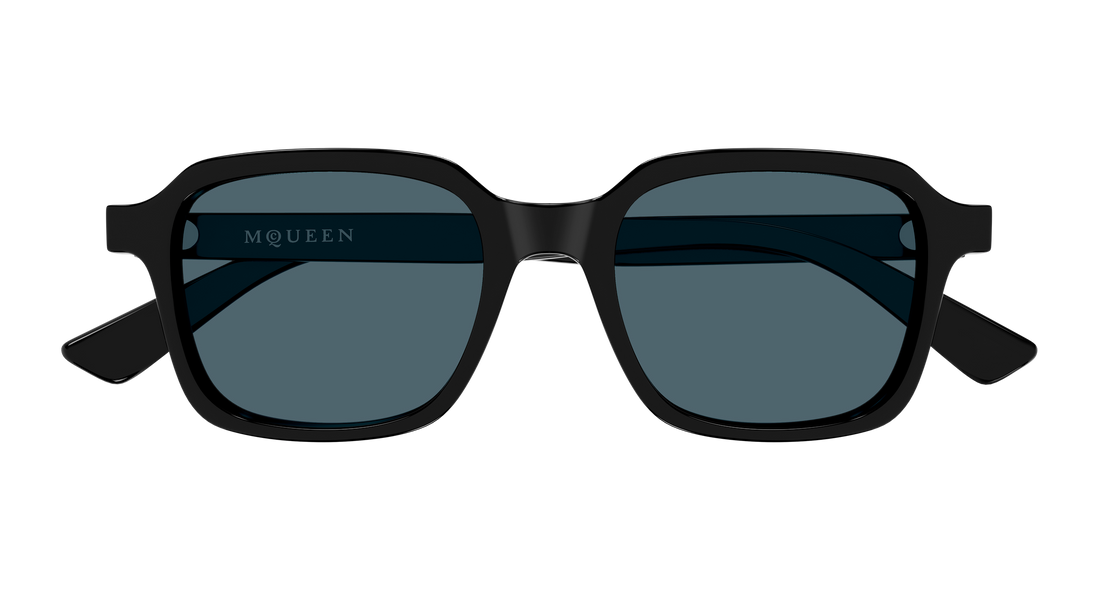 Occhiali da sole alexander mcqueen am0571s 003 negro rectangular / squared unisex taglia 50mm - Vista dettagliata