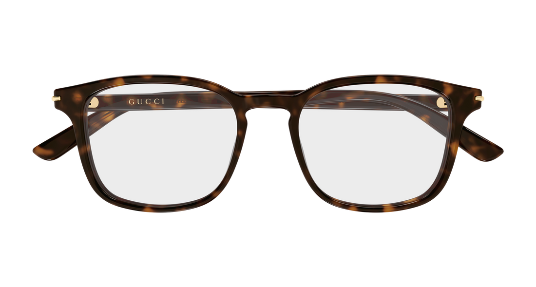 Occhiali da vista gucci gg2129o 002 havana rectangular / squared masculino taglia 52mm - Vista dettagliata