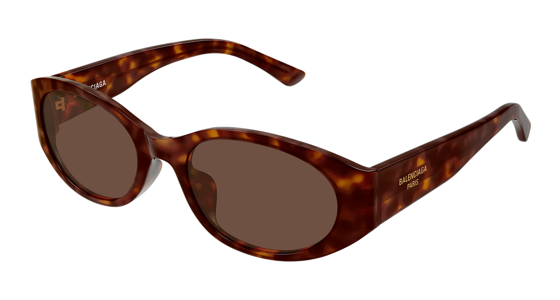 Solbriller balenciaga bb0369sk 005 havana round/oval/panthos femenino størrelse 55mm - Hovedvisning