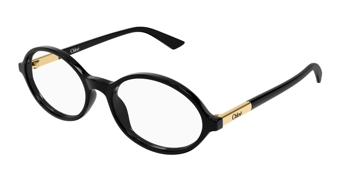 Lunettes de vue chloé ch0367o 001 negro round/oval/panthos femenino taille 54mm - Vue principale
