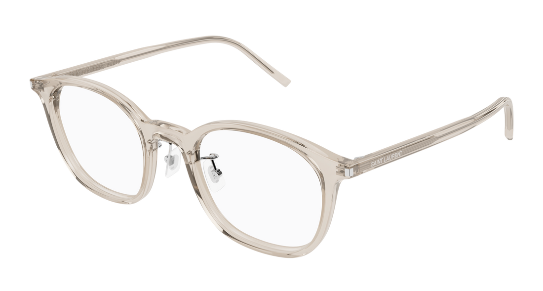 Lunettes de vue saint laurent sl 893/j 004 beige round/oval/panthos unisex taille 51mm - Vue principale