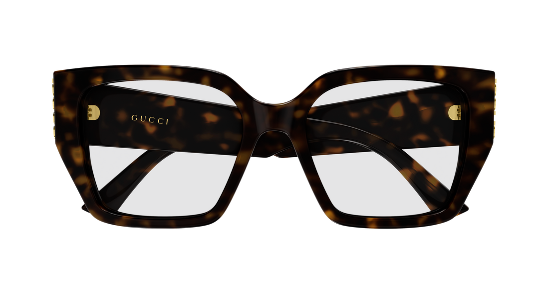 Brillen gucci gg2042o 002 havana butterfly femenino größe 53mm - Detailansicht