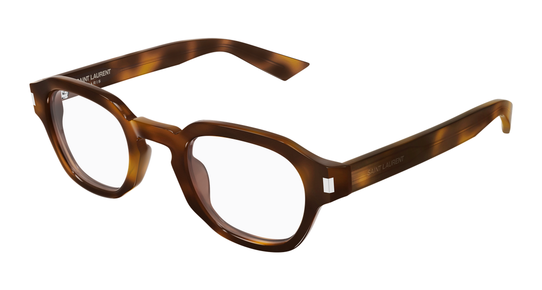 Óculos graduados saint laurent sl 946 opt 002 havana round/oval/panthos masculino tamanho 47mm - Vista principal