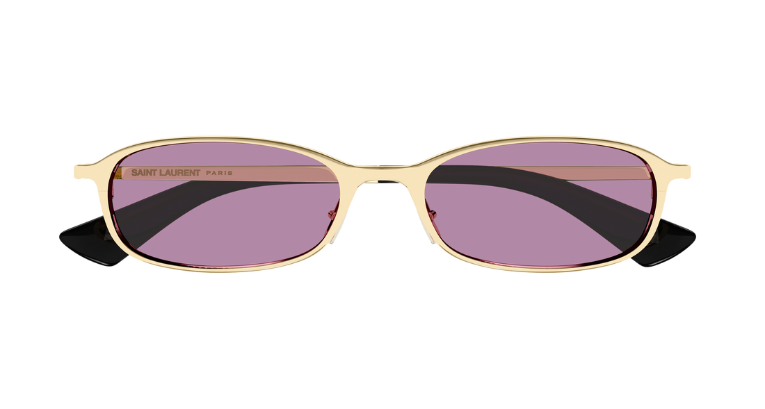 Óculos de sol saint laurent sl 934 mia 004 dorado round/oval/panthos femenino tamanho 52mm - Vista de detalhe
